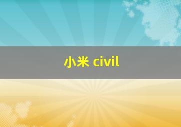 小米 civil