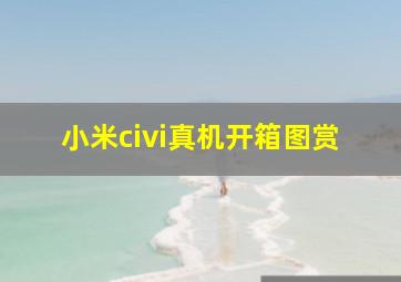 小米civi真机开箱图赏