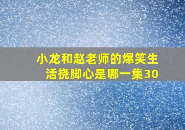 小龙和赵老师的爆笑生活挠脚心是哪一集30