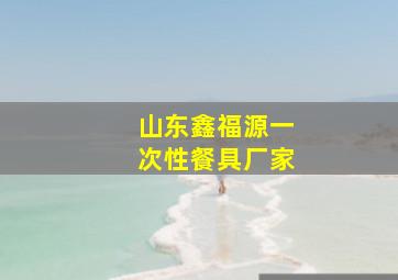 山东鑫福源一次性餐具厂家