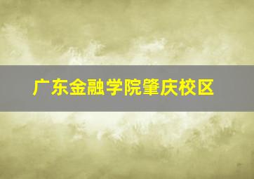 广东金融学院肇庆校区