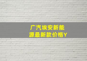 广汽埃安新能源最新款价格Y