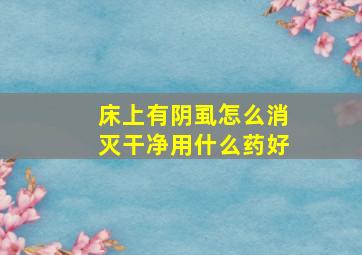 床上有阴虱怎么消灭干净用什么药好