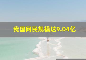 我国网民规模达9.04亿