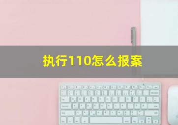 执行110怎么报案