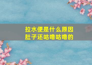 拉水便是什么原因肚子还咕噜咕噜的