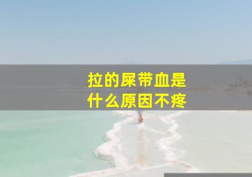 拉的屎带血是什么原因不疼