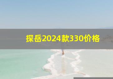 探岳2024款330价格