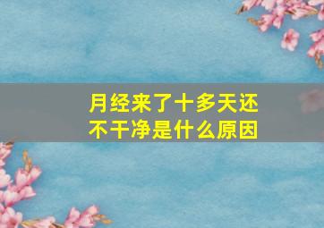 月经来了十多天还不干净是什么原因