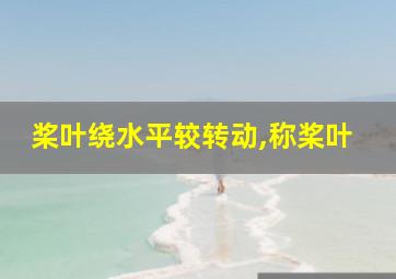 桨叶绕水平较转动,称桨叶