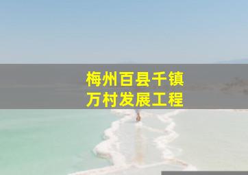 梅州百县千镇万村发展工程