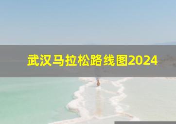 武汉马拉松路线图2024