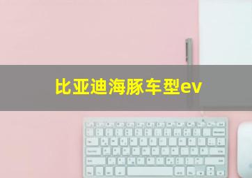 比亚迪海豚车型ev