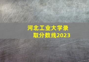 河北工业大学录取分数线2023