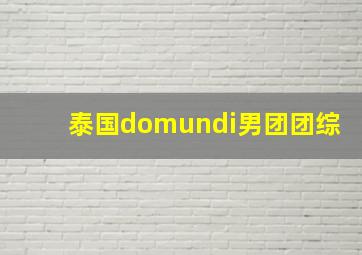 泰国domundi男团团综