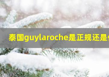 泰国guylaroche是正规还是仿