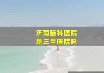 济南脑科医院是三甲医院吗