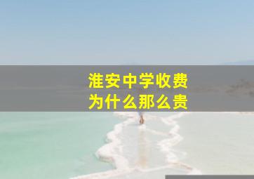 淮安中学收费为什么那么贵