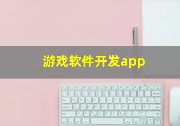 游戏软件开发app