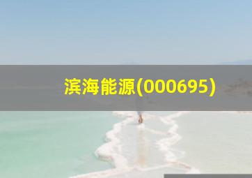 滨海能源(000695)