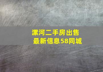 漯河二手房出售最新信息58同城