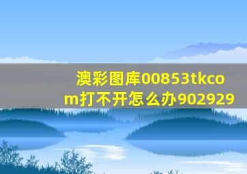 澳彩图库00853tkcom打不开怎么办902929