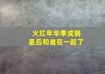 火红年华季成钢最后和谁在一起了