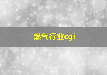 燃气行业cgi