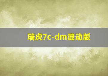 瑞虎7c-dm混动版