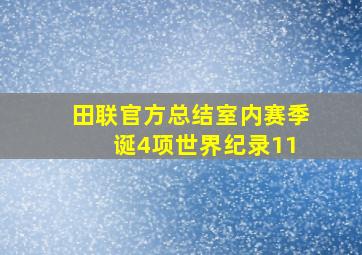 田联官方总结室内赛季 诞4项世界纪录11