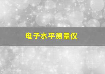 电子水平测量仪