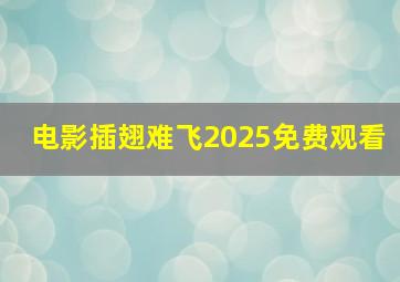 电影插翅难飞2025免费观看