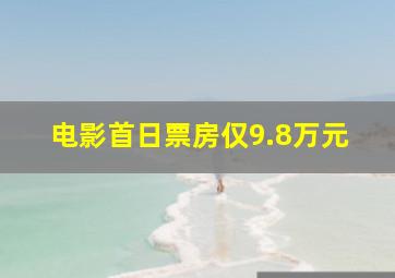 电影首日票房仅9.8万元