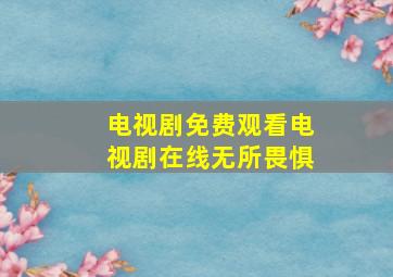 电视剧免费观看电视剧在线无所畏惧