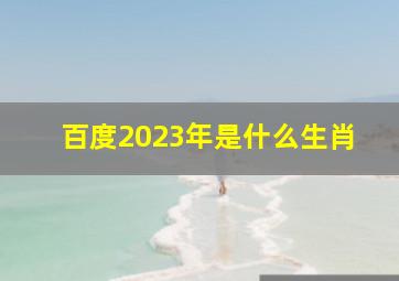 百度2023年是什么生肖