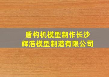 盾构机模型制作长沙辉浩模型制造有限公司