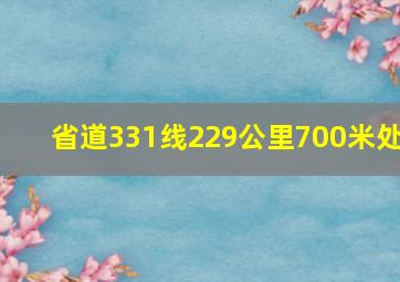 省道331线229公里700米处