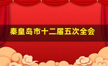 秦皇岛市十二届五次全会