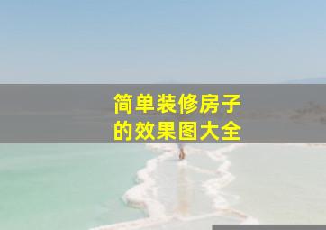 简单装修房子的效果图大全