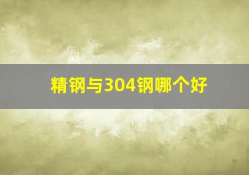 精钢与304钢哪个好