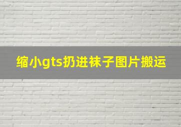 缩小gts扔进袜子图片搬运