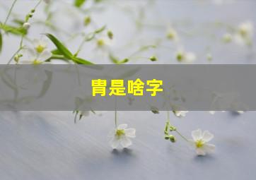 胄是啥字