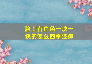 脸上有白色一块一块的怎么回事还痒