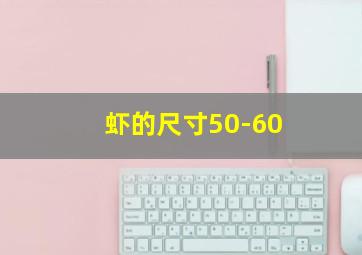 虾的尺寸50-60