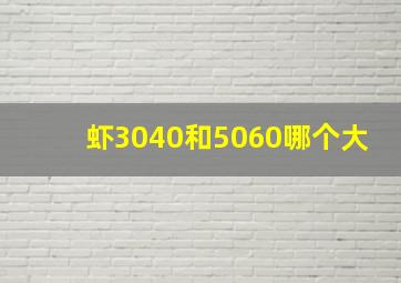 虾3040和5060哪个大