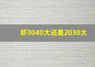 虾3040大还是2030大