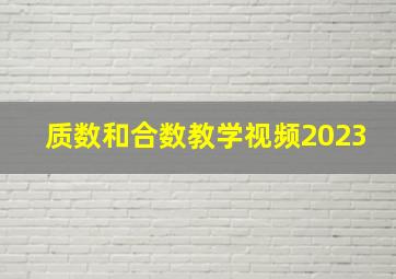 质数和合数教学视频2023