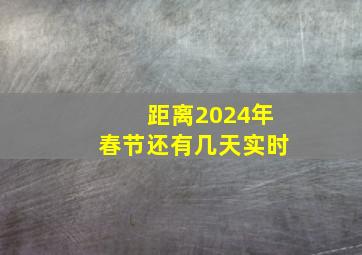 距离2024年春节还有几天实时