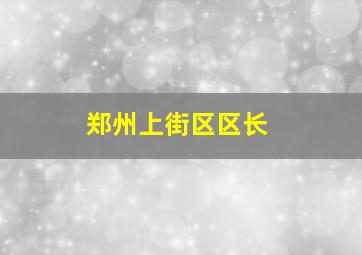 郑州上街区区长