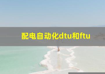 配电自动化dtu和ftu